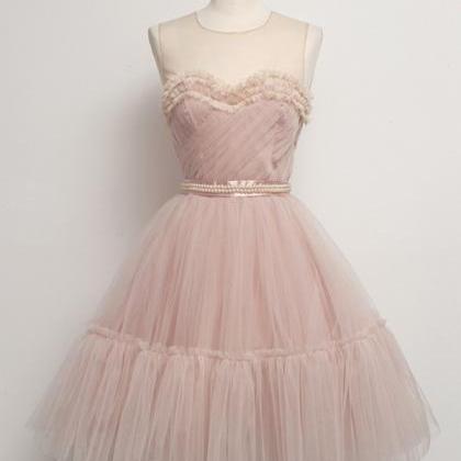 Short Prom Dress With Layered Tulle Skirt