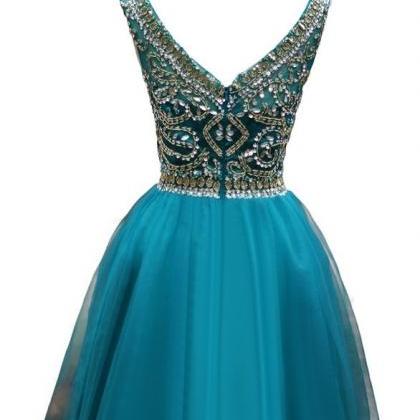 Sparkly Crystals Homecoming Dresses Deslumbrante..