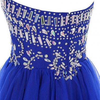 Grade Prom Dresses Royal Blue Short Homecoming..