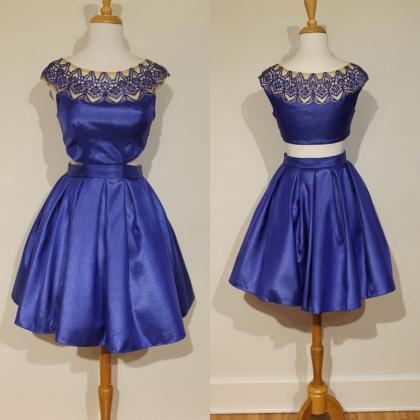 Sexy Short Homecoming Dress Satin Pleated Sweet 16..