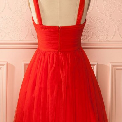 Short Red Homecoming Dress Party Dress, Short Red..
