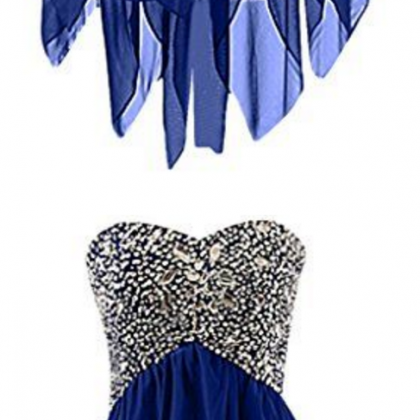 Royal Blue Homecoming Dress With..
