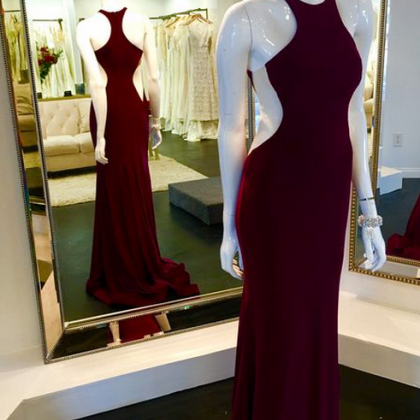Wine Red Prom Dresses,charming Evening Dress,prom..