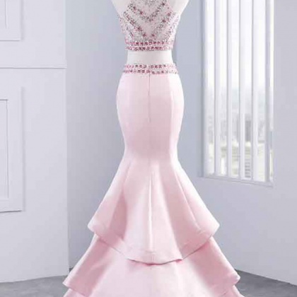 Long Prom Dresses, Sexy Prom Dresses, Two Piece..