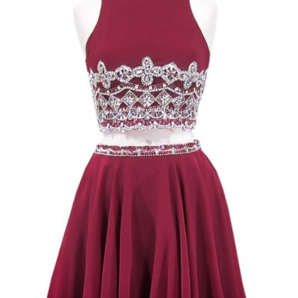 Grade Prom Party Dresses A-line Scoop Sleeveless..