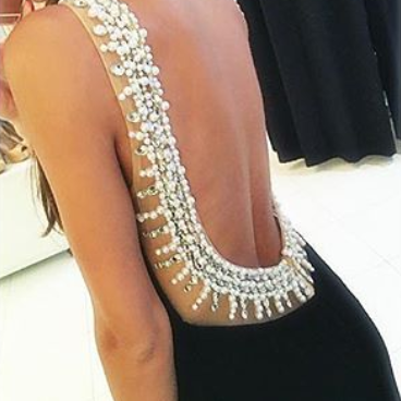 Black Sexy Sheath Prom Dress Evening Dress Y8270