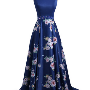 Fashion 3d Floral Flowers Pattern Print Prom..