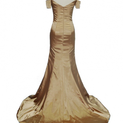 Simple Prom Dress Stylish Mermaid Backless Long..