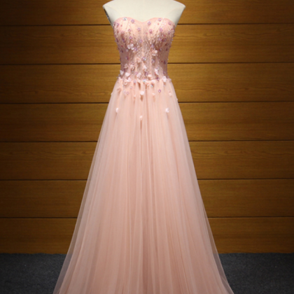 Luxury Strapless Long A Line Evening Dresses..