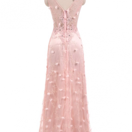 Long Pink Formal Party Sleeves Elegant Mother Of..