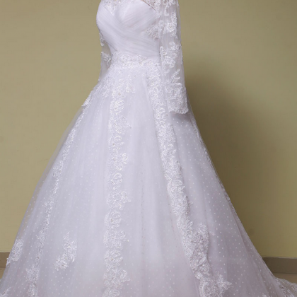 Princess Style Wedding Dress De Novia White Tulle..
