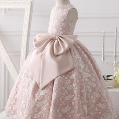 Flower Girl Dresses Dusty Pink Ball Gown, Pale..