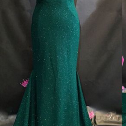 Green Evening Dresses,mermaid Prom Dress,sequins..