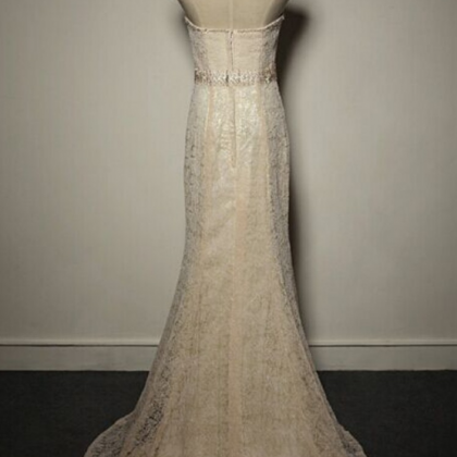 Fashion Custom Make Lace Mermaid Prom Dress