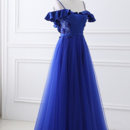 Royal Blue Prom Dress,long Prom Dresses,prom..