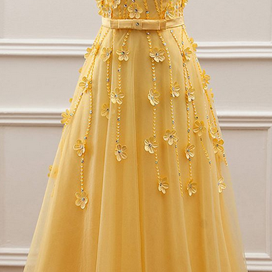 Gorgeous Tulle Jewel Neckline A-line Party Dress,..
