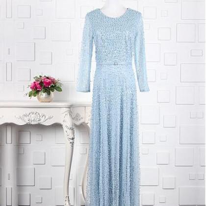Brilliant Tulle Jewel Neckline A-line Prom Dresses..