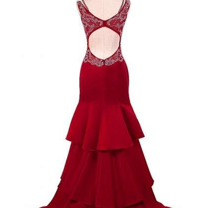 Satin Bodice Mermaid Halter Neck Twisted Maxi Evening Dresses