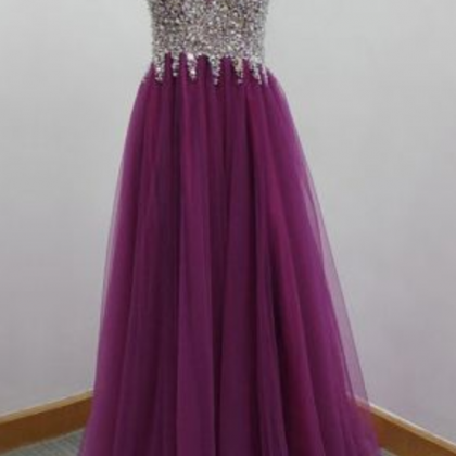 Charming Prom Dress, Elegant Tulle Prom Dress ,..