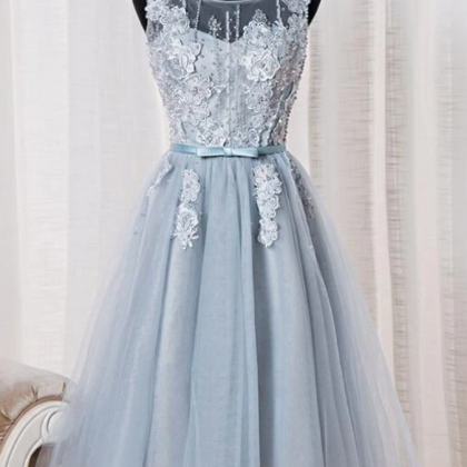 Tulle Homecoming Dress, Cute Tea Length Party..