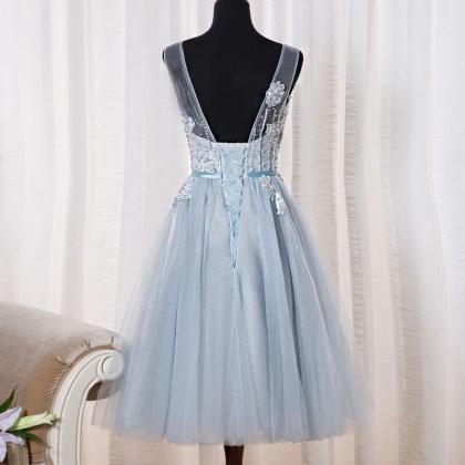 Tulle Homecoming Dress, Cute Tea Length Party..