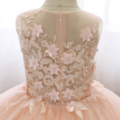 Flower Girl Dresses,children Embroidered Dress..