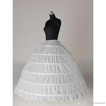 Ball Gown 6 Hoops Petticoat Wedding Slip Crinoline..