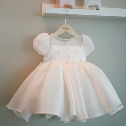 Flower Girl Dresses White Baby Girls Dress..