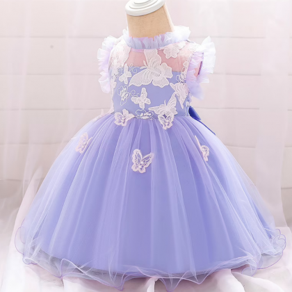 Flower Girl Dresses 2022 Baby Girl Dress Retro..