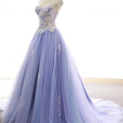 Prom Dresses, tulle lace long prom ..