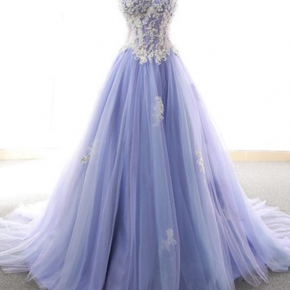 Prom Dresses, tulle lace long prom ..