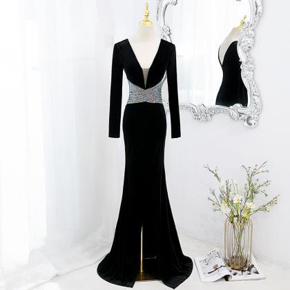 Prom Dresses,black Evening Dress 2022 Explosive..