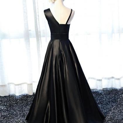 Prom Dresses,stylish Satin Long Prom Gown, Formal..