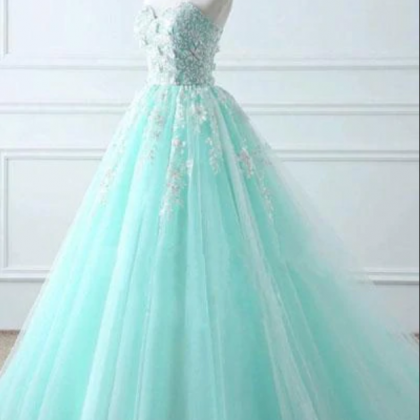 Prom Dresses,Sweetheart Puffy Tulle..
