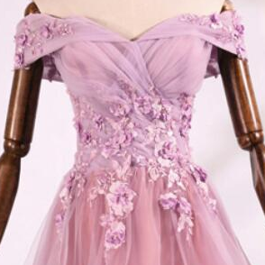 Beautiful Off Shoulder Tulle Short Party Dress,..