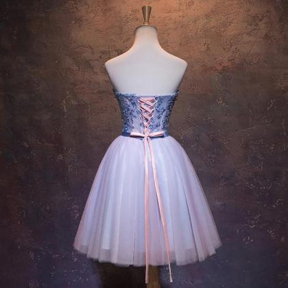 Lovely Tulle Sweetheart Formal Dress With Lace,..