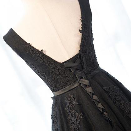 Lovely Black Tulle Homecoming Dress , Beautiful..