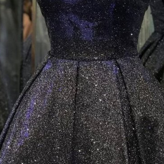 Shiny Strapless Open Back Short Black Prom Dress,..