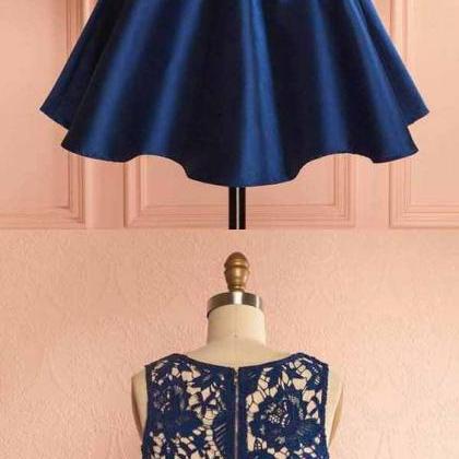 Royal Blue Short Two Pieces Homecoming..