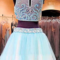 2 Piece Short Prom Dress,sparkle Sexy Prom Dress,..