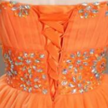 Lovely Crystal Sweetheart Party Dresses, Strapless..