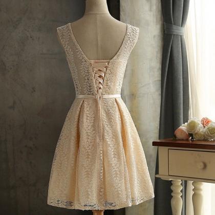 Vintage Short Bridesmaid Dresses, Prom Dresses,..