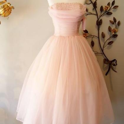 Vintage Prom Dress, Mini Short Prom Gowns, Tulle..