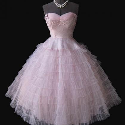 Pink Prom Dress,tulle Prom Dress,fashion..