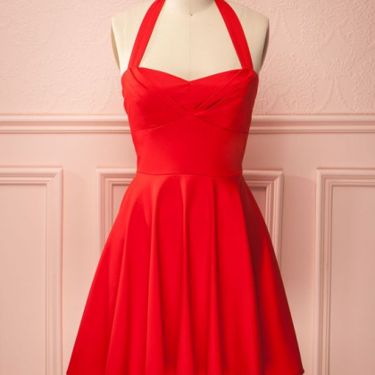 Red Homecoming Dress, Short Red Dancing..