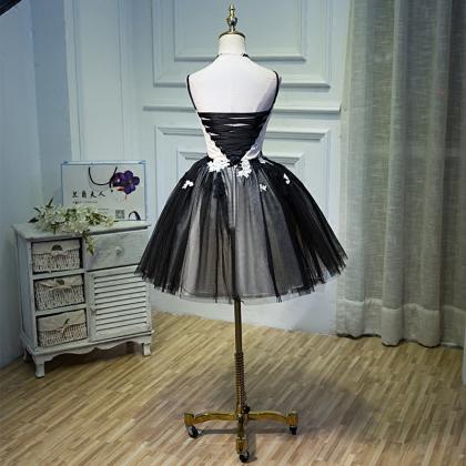 Suspender Dresses Female Banquet Short Skirt Puffy..