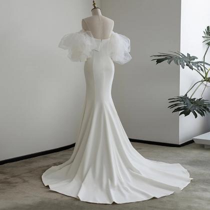 Fishtail light wedding dresses new ..