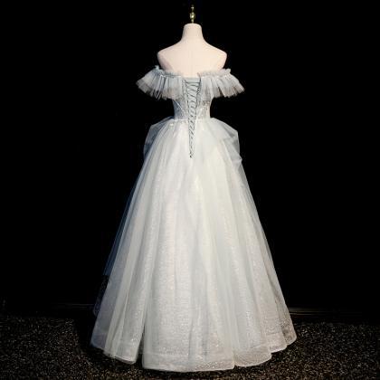 Fairy Evening Dresses Temperament A Shoulder Bride..
