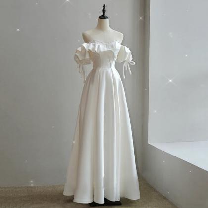 Light Wedding Dress Bride Senior Simple Super..