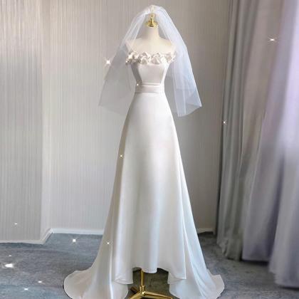 Light Wedding Dress Bride Senior Sense Of..